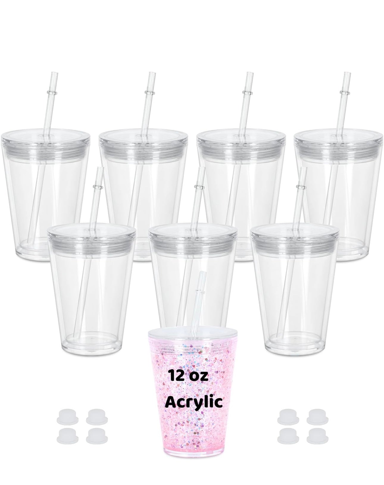 12 oz kids cup with straw